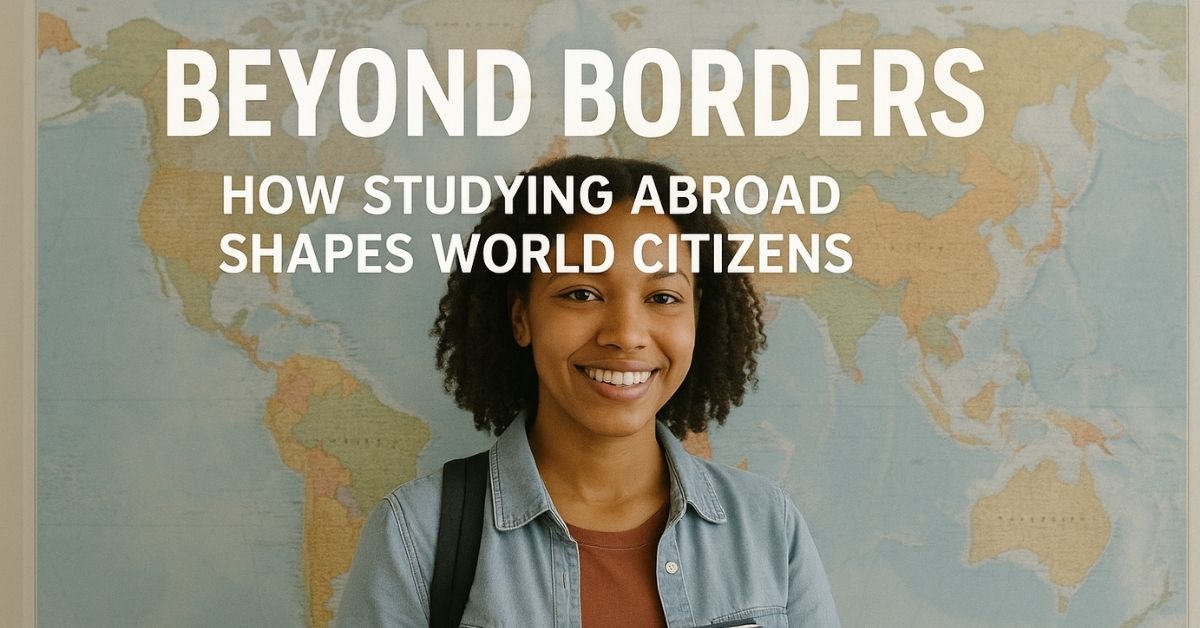 A smiling student with books on campus, a successful journey with Abroad Study Consultancy Kerala.